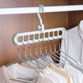 thumbnail image 5 of Organizadores y almacenamiento de armario, organizador de armario multifuncional, perchas mágicas para ahorrar espacio con agujeros, organización de almacenamiento para armario, ropa pesada, camisas,, 5 of 5