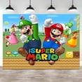thumbnail image 4 of Fondo de Super Mario Bros para decoración de fiesta de cumpleaños de niño, fondo para fotografía, pared para evento, pancarta para baby shower, póster, estudio fotográfico, 4 of 5