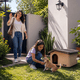 thumbnail image 5 of Casa para Mascota Poli Pets Galway Café 60 cm para Razas Chicas Resistente con Ventilación y Piso Elevado, 5 of 8