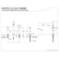thumbnail image 5 of Kingston Brass KS7272AXBS English Country Bridge Kitchen Faucet with Brass Side Sprayer, Polished Brass, 5 of 8