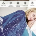 thumbnail image 3 of COMIO  Ocean Theme Throw Blanket Iceberg and Shark Decor Bed Throws for Kids Boys Teens Underwater Flannel Blanket for Couch Sofa Lightweight Fuzzy Blanket, Throw Size, 3 of 6