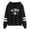 Black, variant on KANE BROWN Double bar sleeve pocket men's and women's retro trendy long sleeved hooded sweatshirt