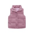 thumbnail image 3 of YOUYEDIAN Kids Quilted Vest Jacket Boys Girls Winter Windbreaker Warm Zipper Mock Neck Padded Coat, 3 of 4