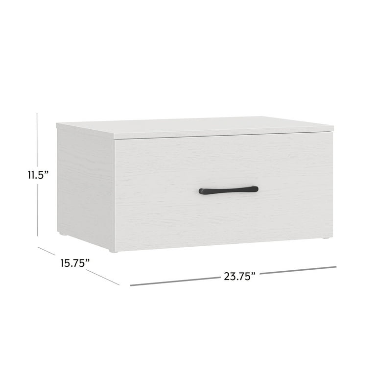 Mainstays Modular One Drawer Storage System, White Finish, Compact