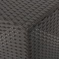 thumbnail image 4 of Pueblo Outdoor Wicker Accent Side Table, Dark Brown, 4 of 7
