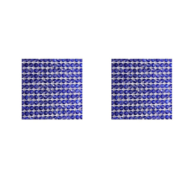 Matsuzay Cinta de diamantes de imitación de cristal hoja adhesiva de pegamento trasero suministros para el hogar adorno de bricolaje azul Type1 NO1