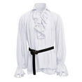 thumbnail image 2 of Chemise à Manches Longues Bandage Mode Haute Qualité Homme Gothique Blouse, 2 of 4