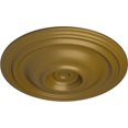 thumbnail image 3 of Ekena Millwork 14 3/4"OD x 1 3/4"P Traditional Ceiling Medallion (Fits Canopies up to 4"), Hand-Painted Gold, 3 of 6