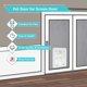 thumbnail image 3 of Ownpets Puerta mosquitera para perros, solapa interior de puerta de 11x13 pulgadas, puerta mosquitera con cerradura para mascotas, cierre magnético, puerta resistente para perros (blanco), 3 of 5