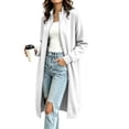 thumbnail image 2 of IUYRTFE Women Mid Length Zip Up Coat with Pockets for Winter Casual Daily Wear, 2 of 7