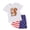 a49-Light Pink, variant on KPOPLK Girls Summer 2Pcs Outfits Set Clothing Short Sleeve Rainbow Stripe Embroidery and Elastic Waist Shorts Clothes(3-4 Years,Dark Purple)