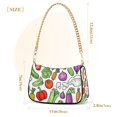 thumbnail image 3 of FORMRS Womens Shoulder Bag with Chain Strap Clutch Purse Cute Tote Handbag, Vegetables Pattern, 3 of 7