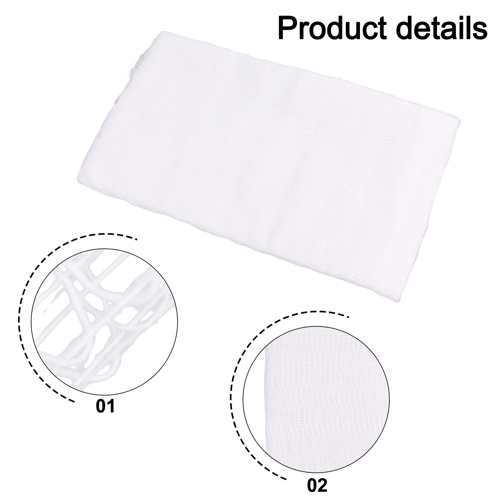 Grade 20 Cheesecloth Unbleached Cotton Fabric Reusable Cheesecloth 2 ...