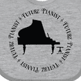 thumbnail image 4 of Inktastic Future Piano Player Boys or Girls Baby Bib, 4 of 4