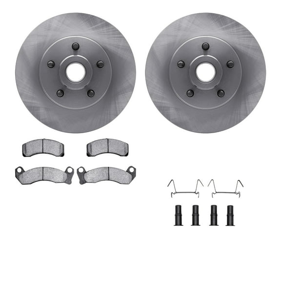 Dynamic Friction Company Front Brake Rotors with 5000 Advanced Brake Pads includes Hardware 6512-56036