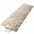 thumbnail image 2 of 2x6 Kitchen Runner Rug, Vintage Botanical Non-Skid Rubber Backing Large Rectangle Rugs - Living Room Bedroom Home Office, Spring Floral Summer Botanical Rustic Indoor Floor Mat Carpets Washable Rug, 2 of 9