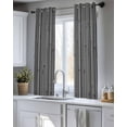 thumbnail image 5 of Vintage Black Sheer Curtains 45 Inch Length 2 Panels Set for Living Room/Bedroom, Country Farmhouse Plants Tree Pattern Kitchen Curtains Grommet Semi-Sheer Curtains Drapes Window Treatments 42"x45"x2, 5 of 7