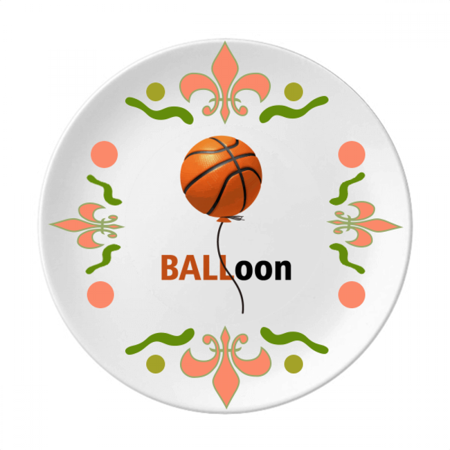 

Basket Ball Balloon Flight Flower Ceramics Plate Tableware Dinner Dish