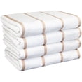 thumbnail image 3 of Arkwright Las Rayas Beach Towel (4 Pack), Ring Spun Cotton Pool Towel - 30x60 in., Beige Stripes, 3 of 9