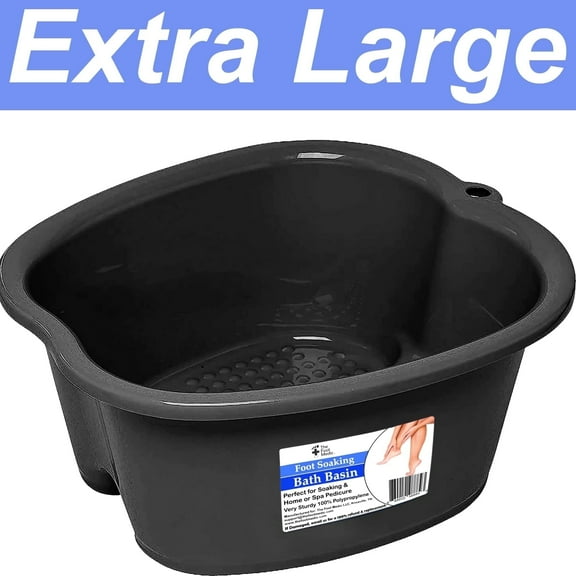 Extra Large Sturdy Foot Bath Soaking Basin Tub: Foot Spa Bucket, Pedicure Foot Spa Products, Soaker Bowl, Foot Soak, The Foot Medic