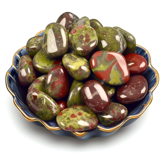 Firefly Hope 100g Bulk Natural Blood Stone Healing Crystals, Tumbled Polished Irregular Crystal Stones