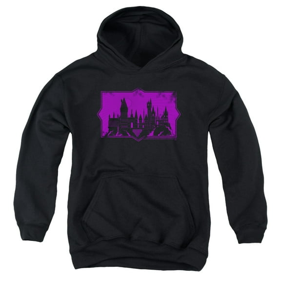 Fantastic Beasts 2 - Hogwarts Silhouette - Youth Hooded Sweatshirt - X-Large