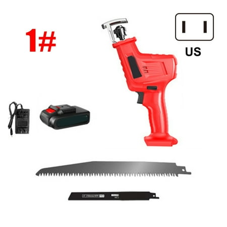 

Hhdxre Multifunctional Reciprocating Saw with Blades 12V LED Rechardeable Saw for Cutting Wood Metal(1#)