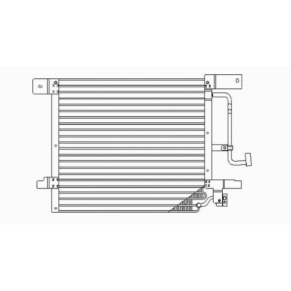 A/C Condenser Fits select: 2000-2004 DODGE DAKOTA