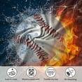 thumbnail image 5 of WASFDN Baseball Sheet Set Sports Theme Bedding Set for Kids 3D Baseball Pattern Bed Sheets Baseball Games Bed Sheet Set Room Decor,Twin Size,Baseball A, 5 of 7