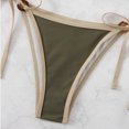 thumbnail image 4 of Traje de Baño Mujer Conjunto de Bikini Sexy de Color Sólido Para Mujer, Traje de Baño Triangular de Dos Piezas, Tankini Con Parte Superior E Inferior, Traje de Baño Para Playa, 4 of 6