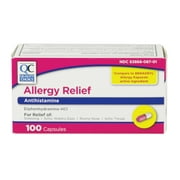 Quality Choice Allergy Relief Antihistamine Medicine 100 Capsules Each