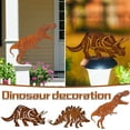 thumbnail image 1 of Estacas de metal con forma de dinosaurio, silueta de dinosaurio para jardín, valla de metal para jardín, 1 of 5