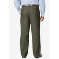 thumbnail image 2 of KingSize Men's Big & Tall Relaxed Fit Wrinkle-Free Expandable Waist Pleated Pants, 2 of 4