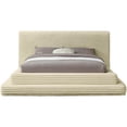 thumbnail image 4 of Bowery Hill Contemporary Textured Soft Cream Corduroy Queen Bed, 4 of 8