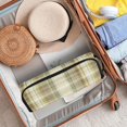 thumbnail image 5 of Hair Tools Storage with Heat Resistant Mat- Light Green Check Pattern Printed Curling Iron Travel Bag/Flat Iron Case for Women, 5 of 8