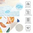thumbnail image 3 of Yayeee Bath Rug for Bathroom Floor Non Slip Rectangle Fluffy Soft Absorbent Mat, 16"x24", Blue Leaves, 3 of 7