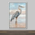 thumbnail image 3 of wall26 Framed Canvas Print Wall Art Pastel Sky Beach Shore Wave Crane Bird Nature Wilderness Illustrations Modern Art Decorative Rustic Relax/Calm for Living Room, Bedroom, Office - 24"x36", 3 of 5