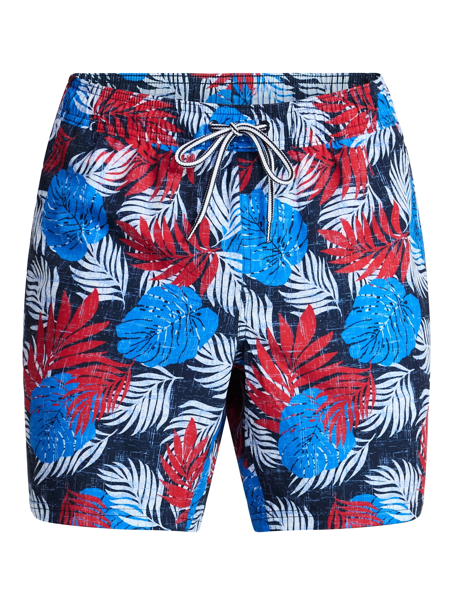 George Men's and Big Men's Performance Lined Swim Trunks, 5" Inseam, Sizes S-3XL