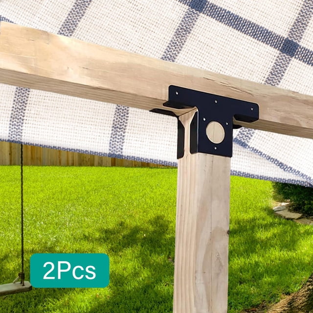 Soportes de pérgola Colamx 2x soportes de esquina para poste de madera 4x4 ajustable