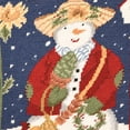thumbnail image 3 of Sunflower Snowman Needlepoint Pillow, 14" x 14", 3 of 4