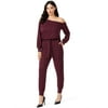 Sofia Jeans by Sofia Vergara Women's Slouch Shoulder Jumpsuit