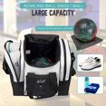 thumbnail image 5 of WOLT | Single Bowling Ball Tote Bag--Shoes up to Mens Size 14 Polyester Beige, 5 of 6