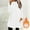 White, variant on Fleece Sweatshirts for Women， Plus Size Pullover Tunic Tops with Pockets， Mock Turtleneck Fall Winter Warm Sweater