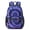 Purple and Black, variant on Blue and Purple Tie Dye Pattern 17" School Backpacks for Teens,Waterproof Oxford Fabric,S-Shape Padded Straps for School,Travel,Hiking,Camping