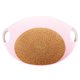 thumbnail image 3 of Cama redonda para gatos, cama para dormir para perros, resistente a los arañazos, almohadilla lavable desmontable, sin deformación, suministros para Rosa Yinane Casa de cama para gatos, 3 of 8