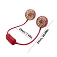 thumbnail image 4 of Hwkond Neck Fan Sports Portable Necks Fan Foldable Hose USB Charging Long Battery Life Two-speed Adjustment Small Fan Outdoor Travel Car Portable Silent Fan on Clearance, 4 of 7