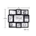 thumbnail image 3 of Malden International Designs The Love of a Family Dimensional Collage Black Picture Frame 8 Option 6-4x6 & 2-4x4 Black, 3 of 7