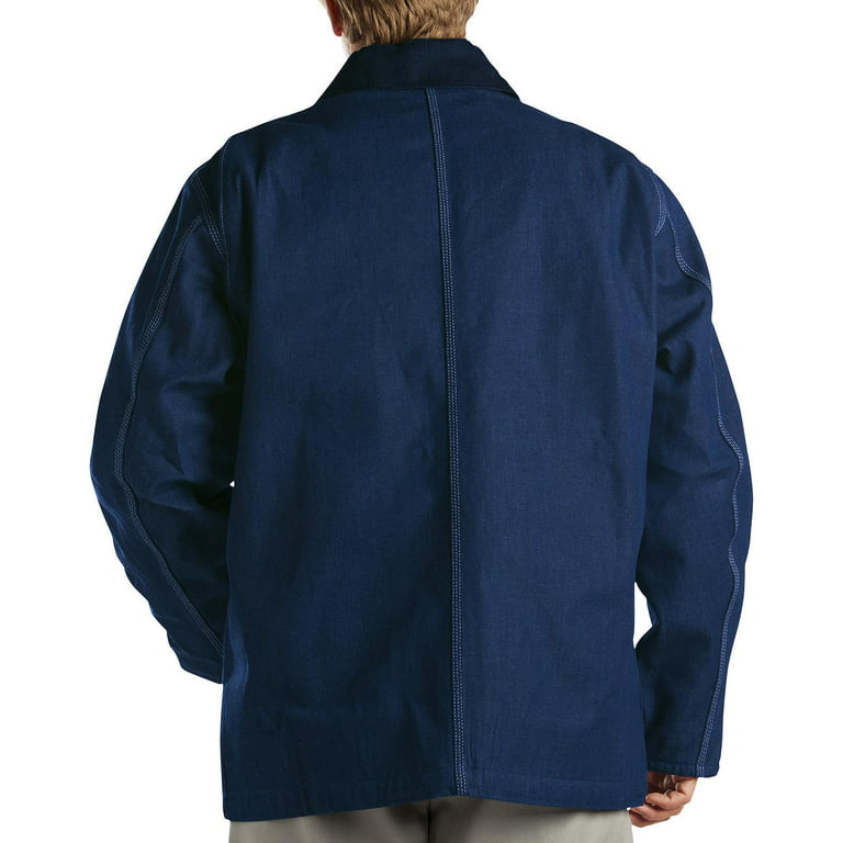 Mens Denim Blanket Lined Chore Coat, Indigo Blue - M - Walmart.com