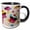 Black/White, variant on 3drose, Cupcake Heaven, 11oz Two-tone Black Mug