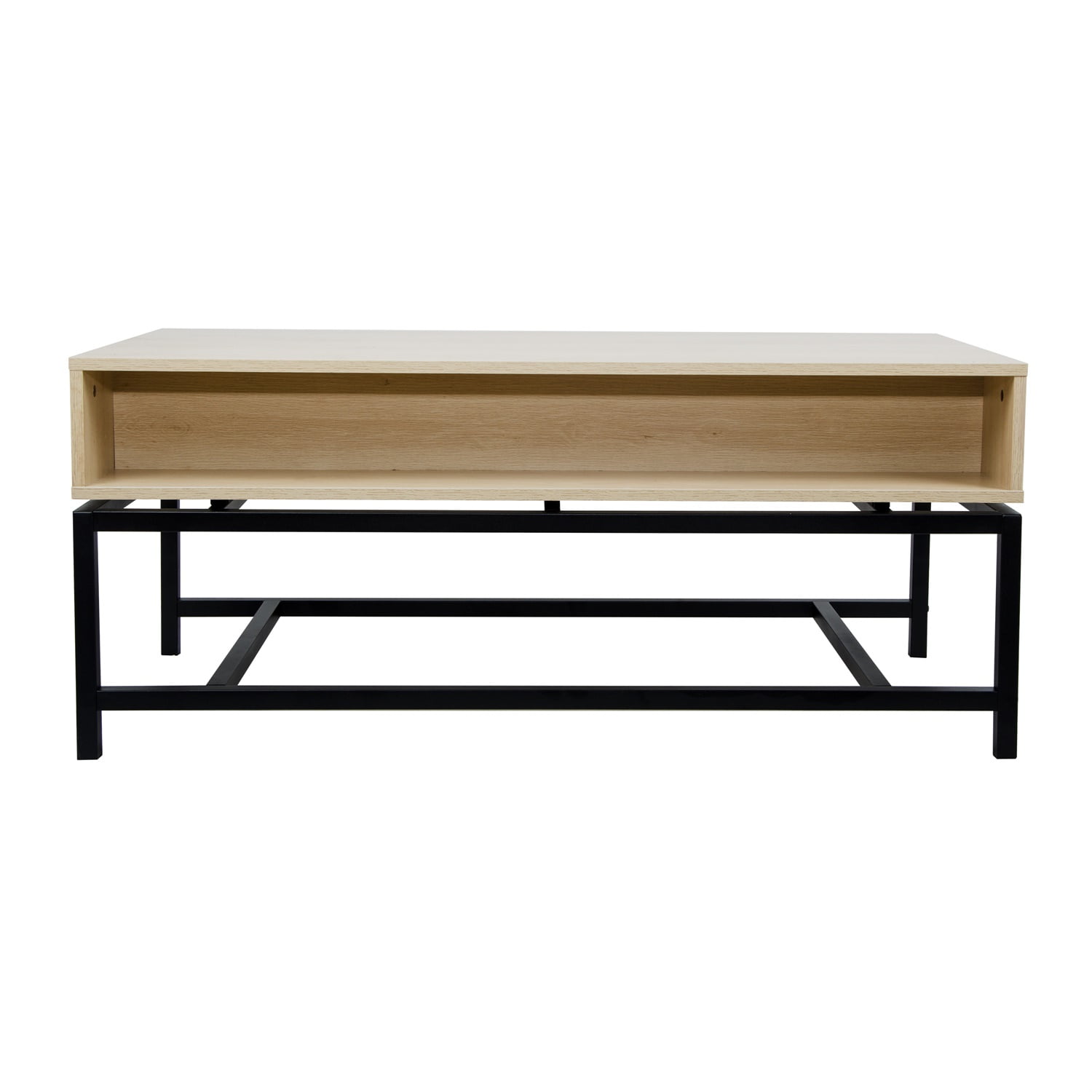 Modern Coffee Table, 45 inch Console Table with 2 Rattan Drawers for Living Room Modern Coffee Table, 45 inch Console Table with 2 Rattan Drawers for Living Room